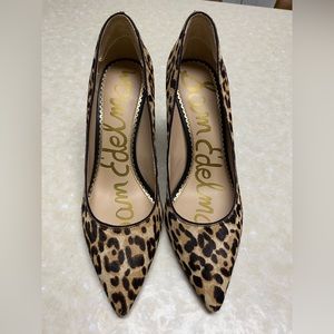 Sam Edelman leopard pump size 7